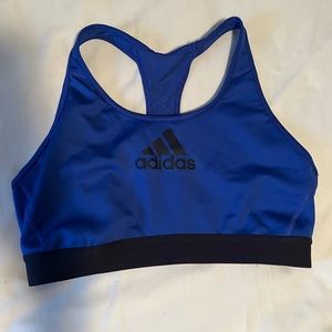 Blue Adidas sports bra
